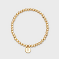 old english initial juno bracelet (4mm) - DEA collection