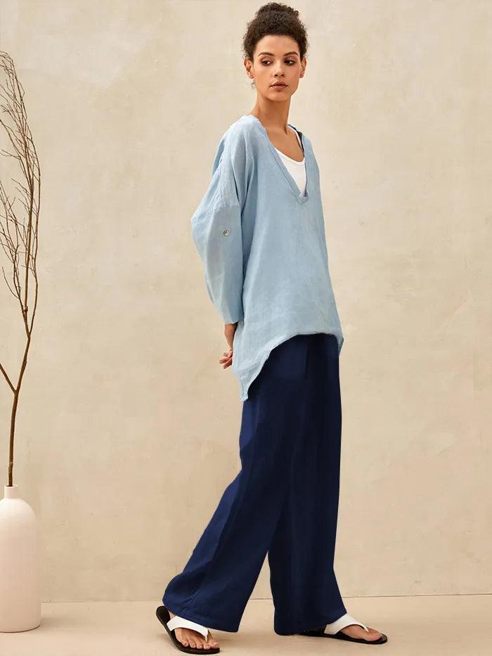 100% Linen Classic Pants LYON - DEA collection