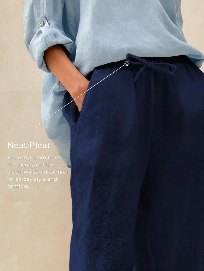 100% Linen Classic Pants LYON - DEA collection