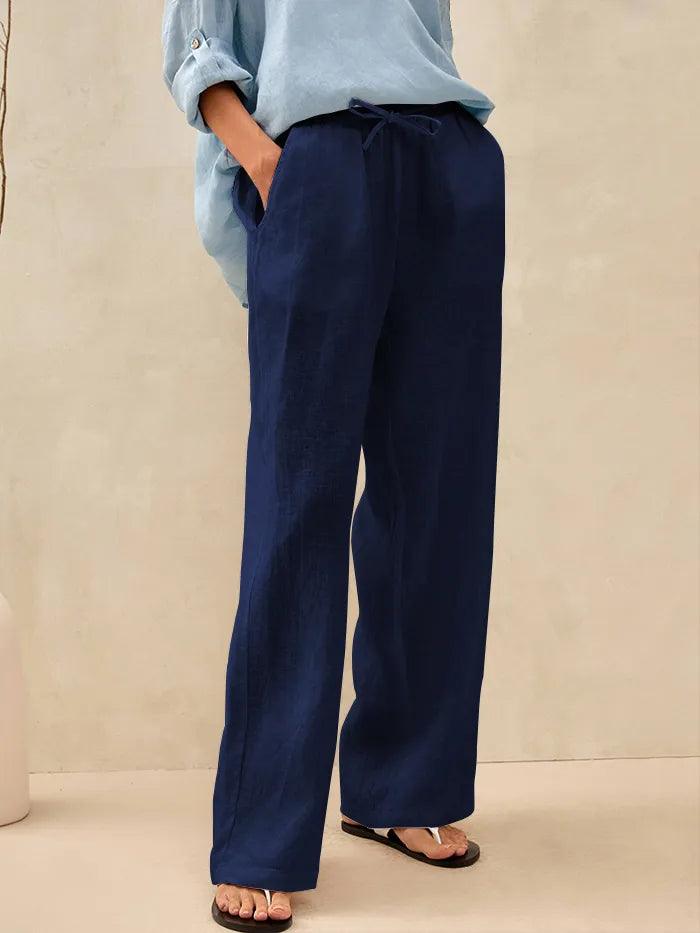 100% Linen Classic Pants LYON - DEA collection