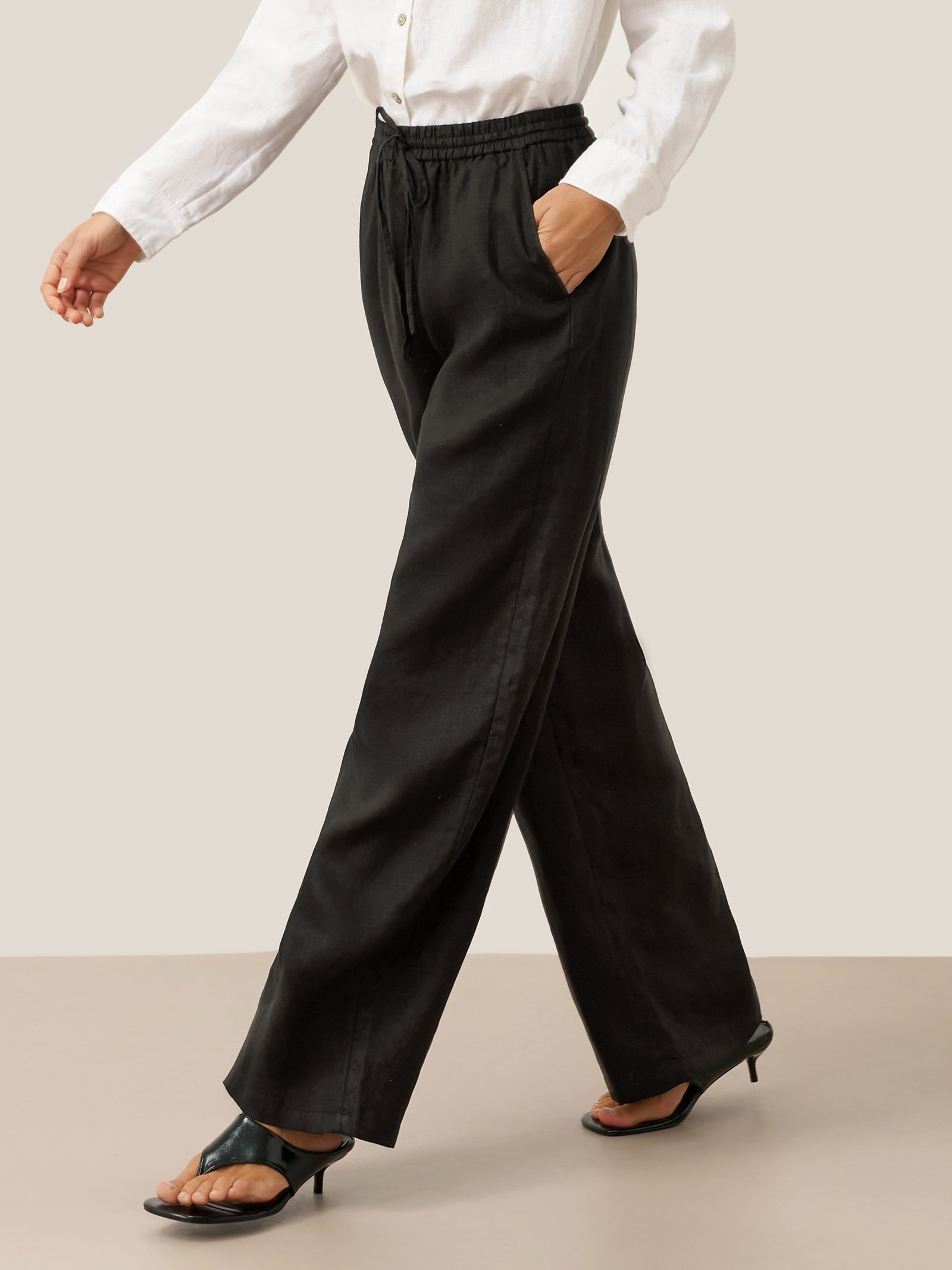 100% Linen Classic Pants LYON - DEA collection