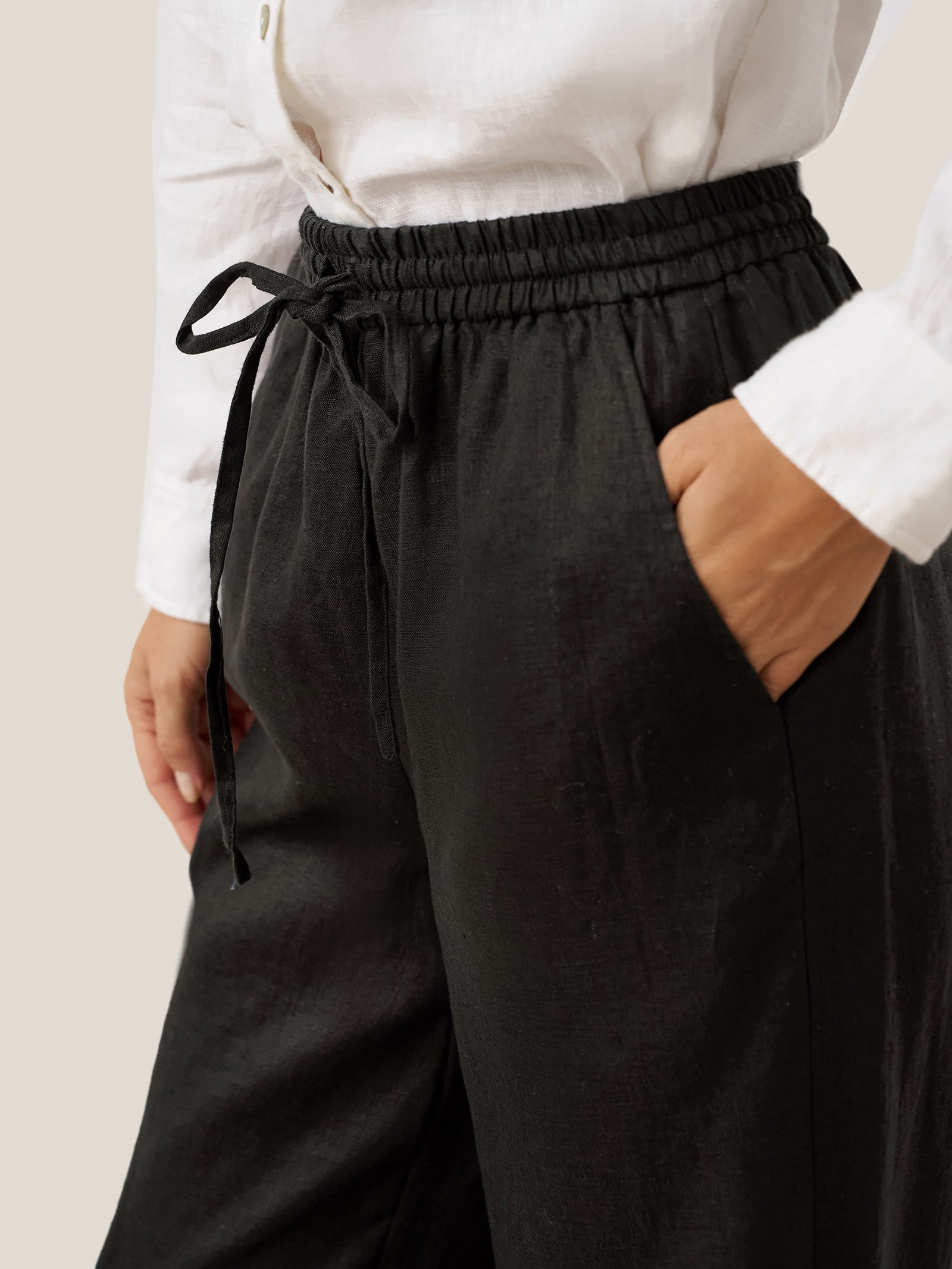 100% Linen Classic Pants LYON - DEA collection