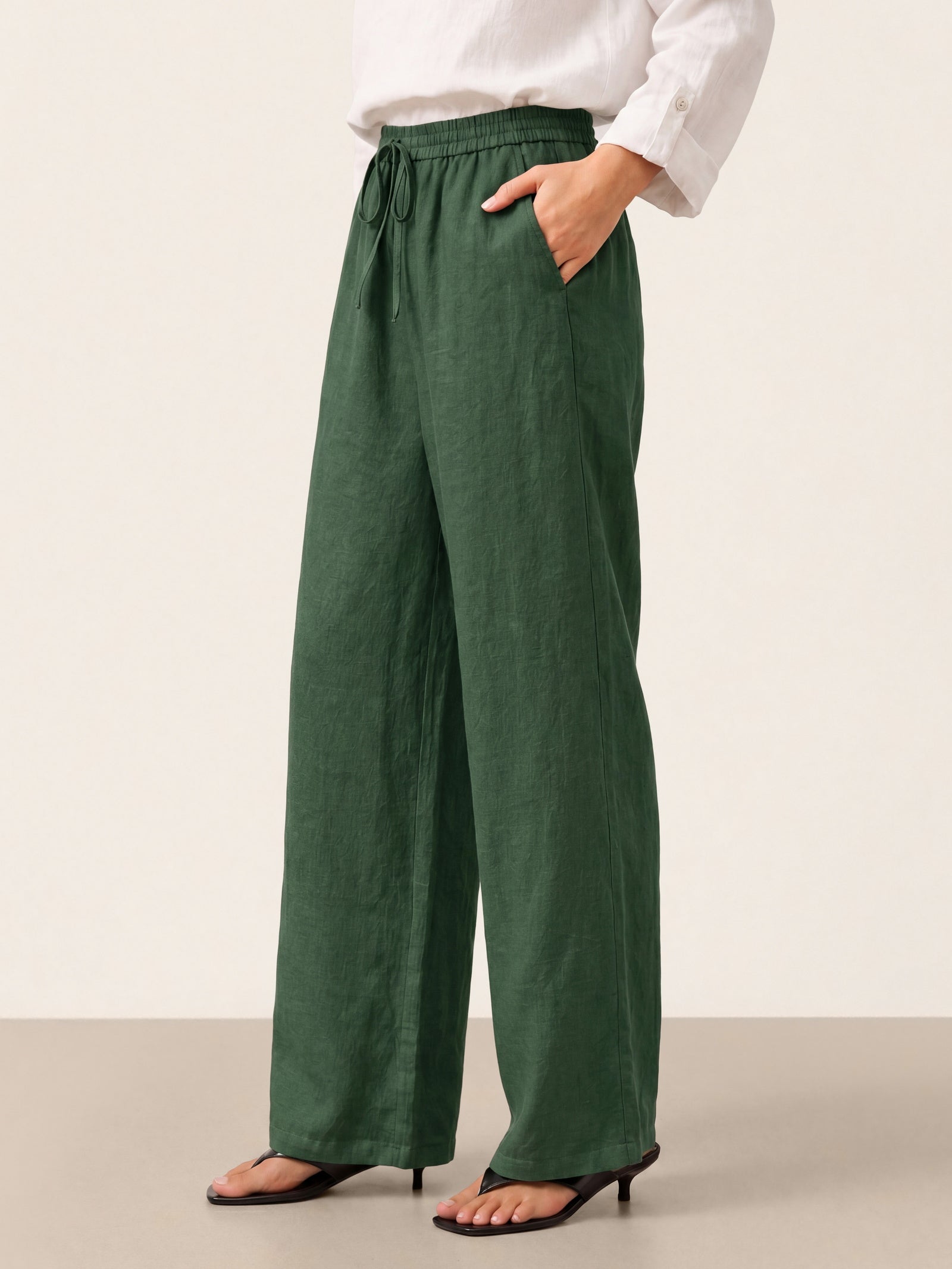 100% Linen Classic Pants LYON - DEA collection