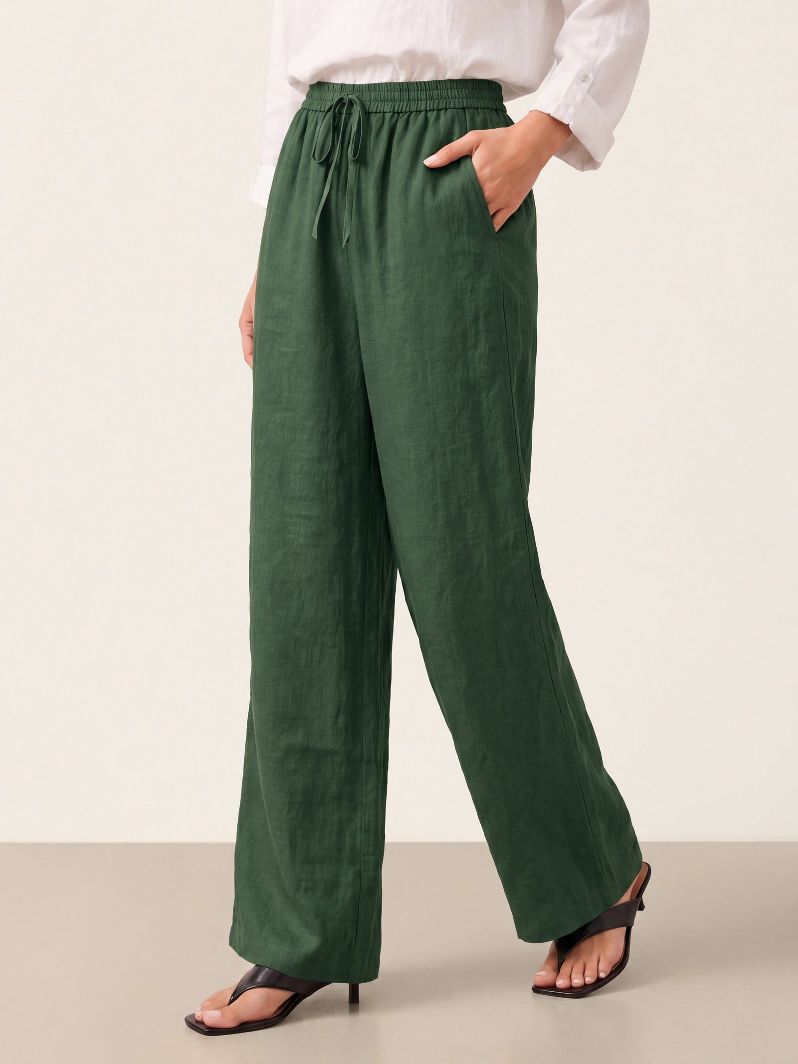 100% Linen Classic Pants LYON - DEA collection