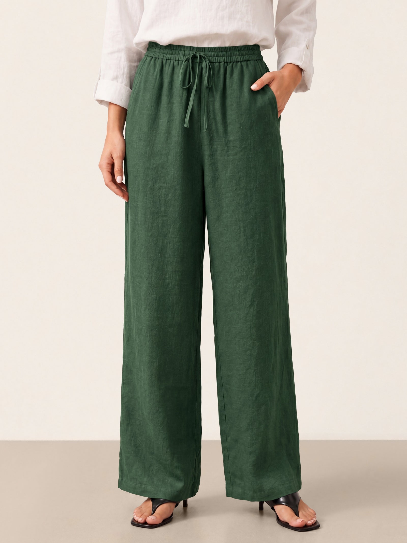 100% Linen Classic Pants LYON - DEA collection