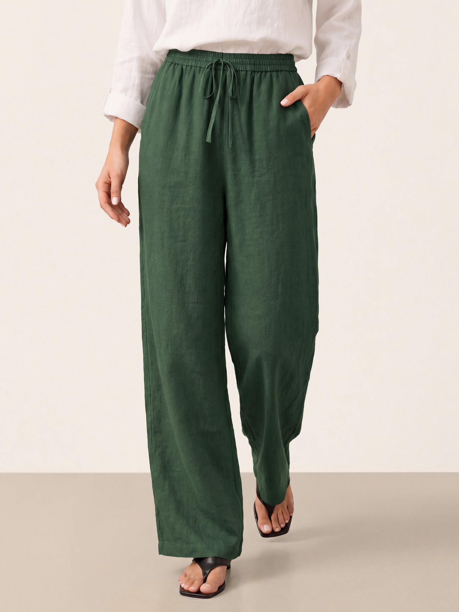 100% Linen Classic Pants LYON - DEA collection