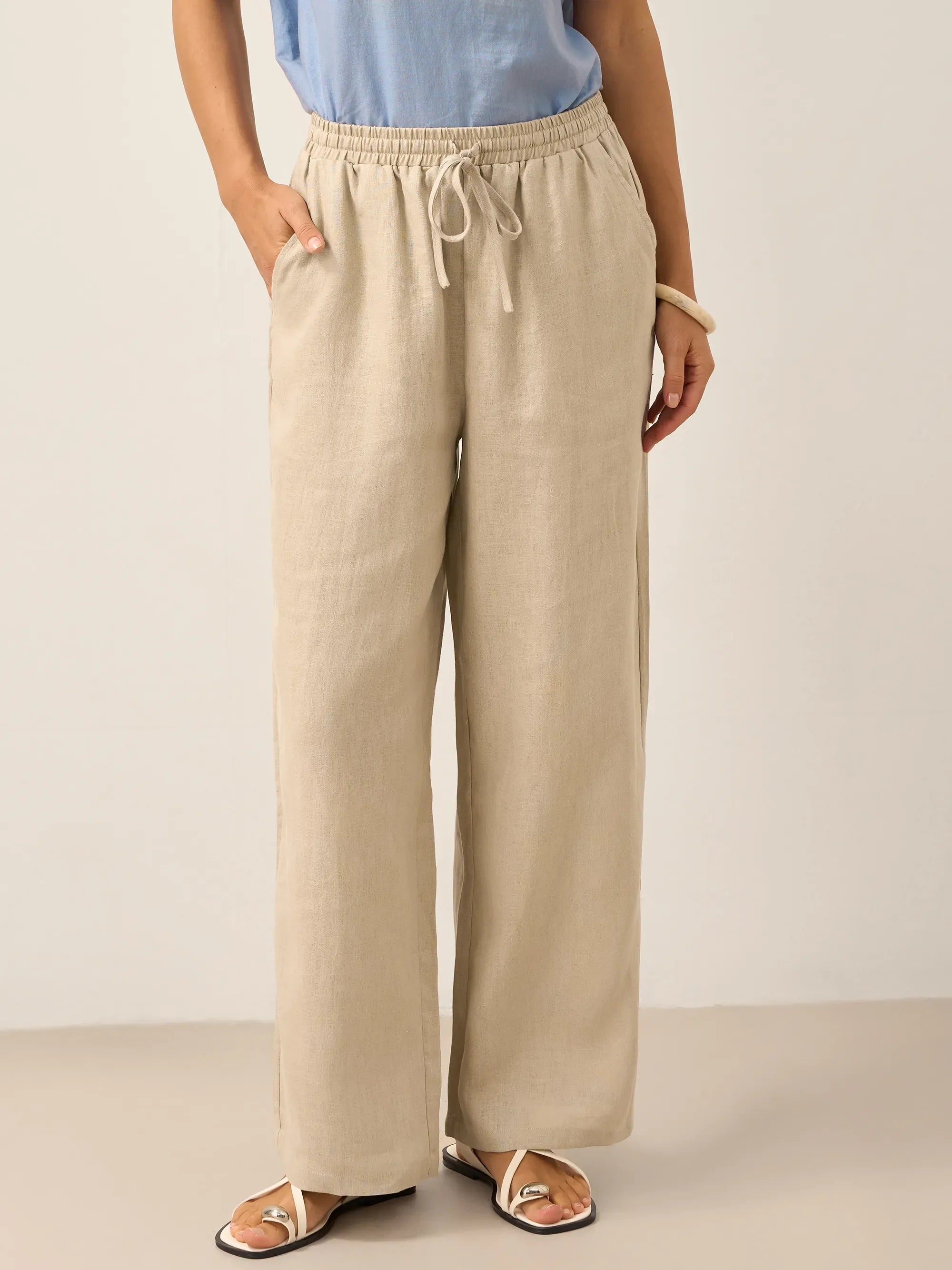 100% Linen Classic Pants LYON - DEA collection