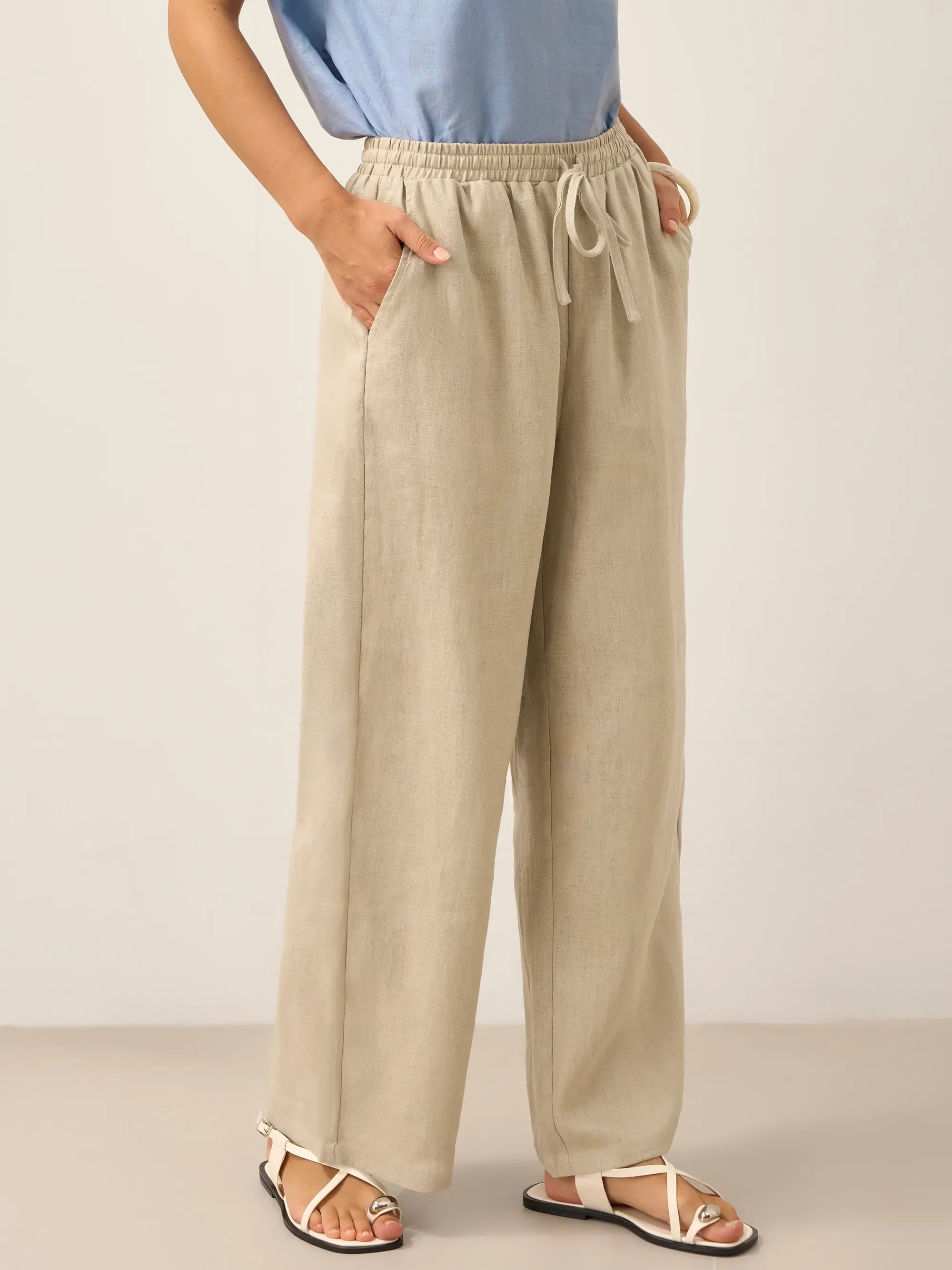 100% Linen Classic Pants LYON - DEA collection