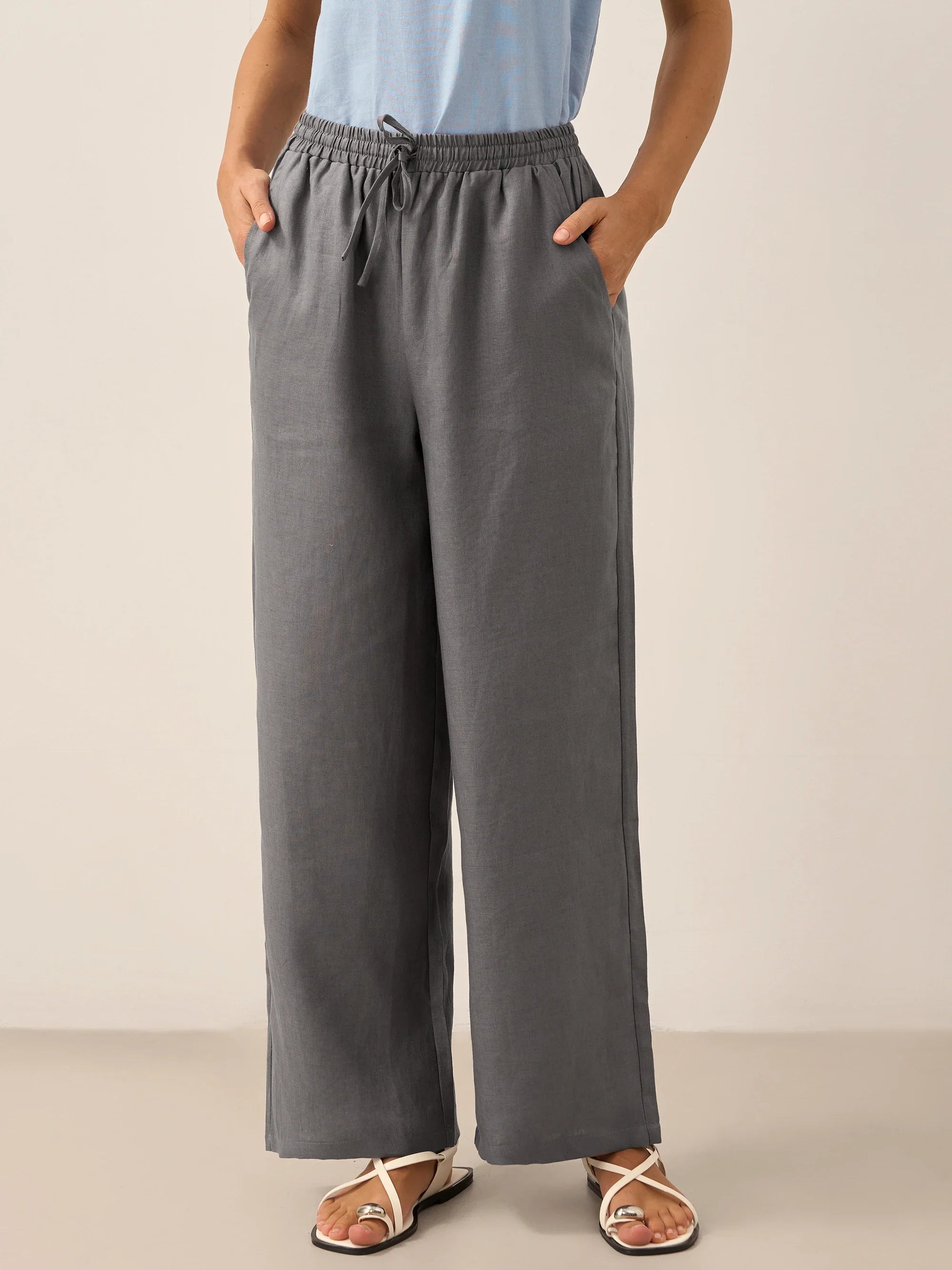 100% Linen Classic Pants LYON - DEA collection