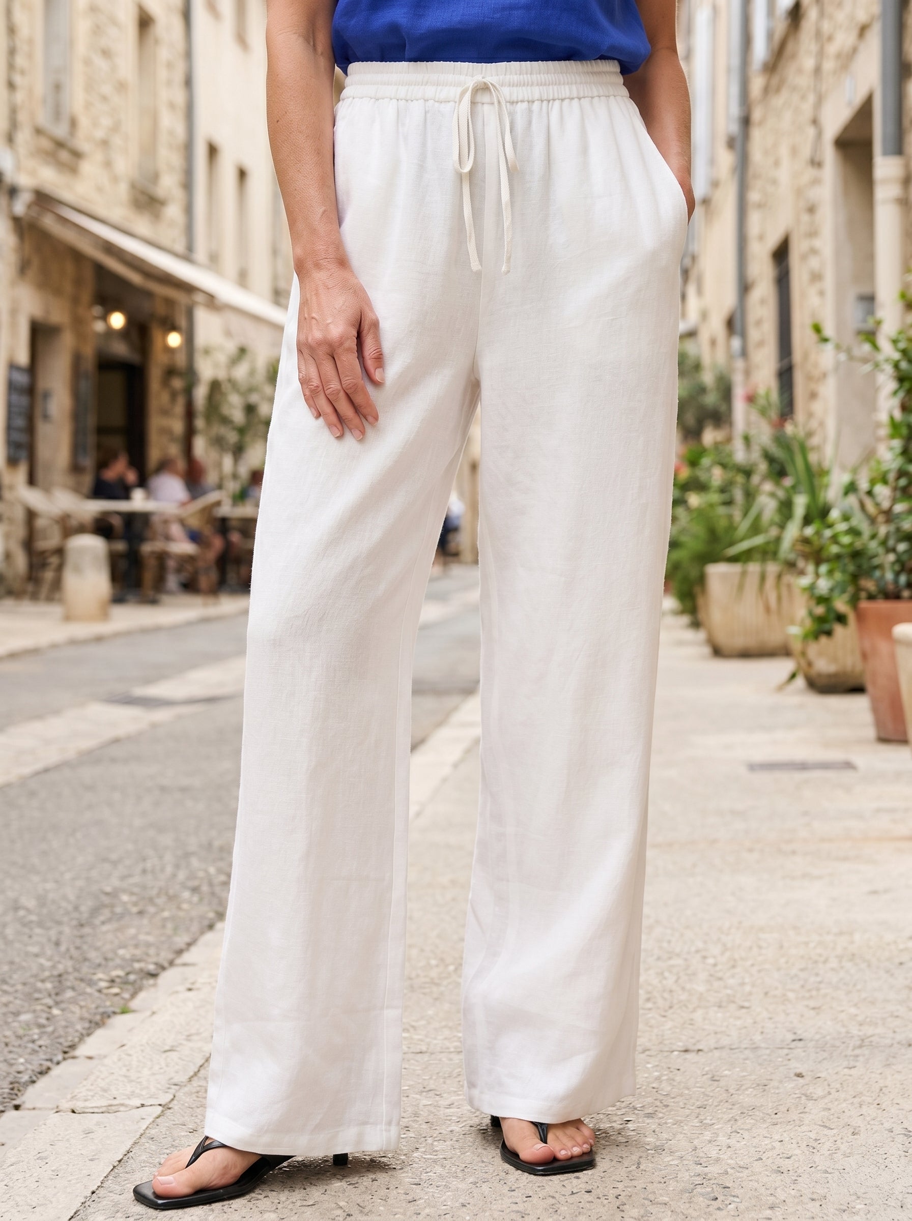 100% Linen Classic Pants LYON - DEA collection