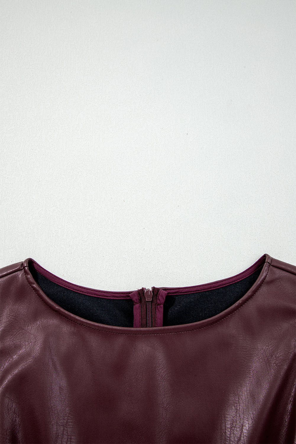 Faux Leather Sleeveless Mini Dress