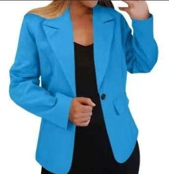Fall Long-sleeved Solid-color Cardigan Blazer - DEA collection