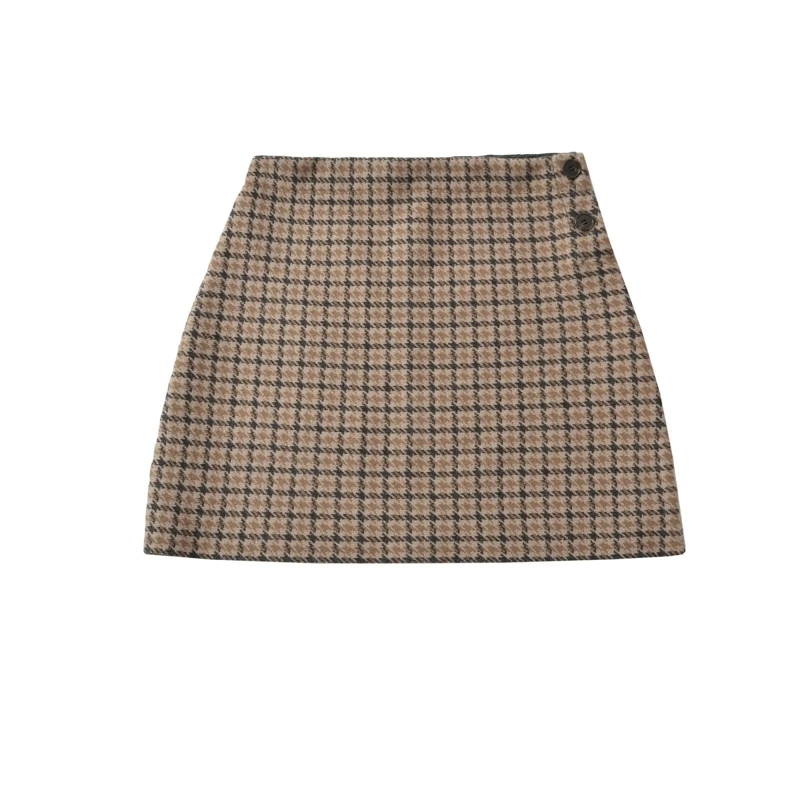 Plaid casual loose jacket+plaid half skirt - DEA collection