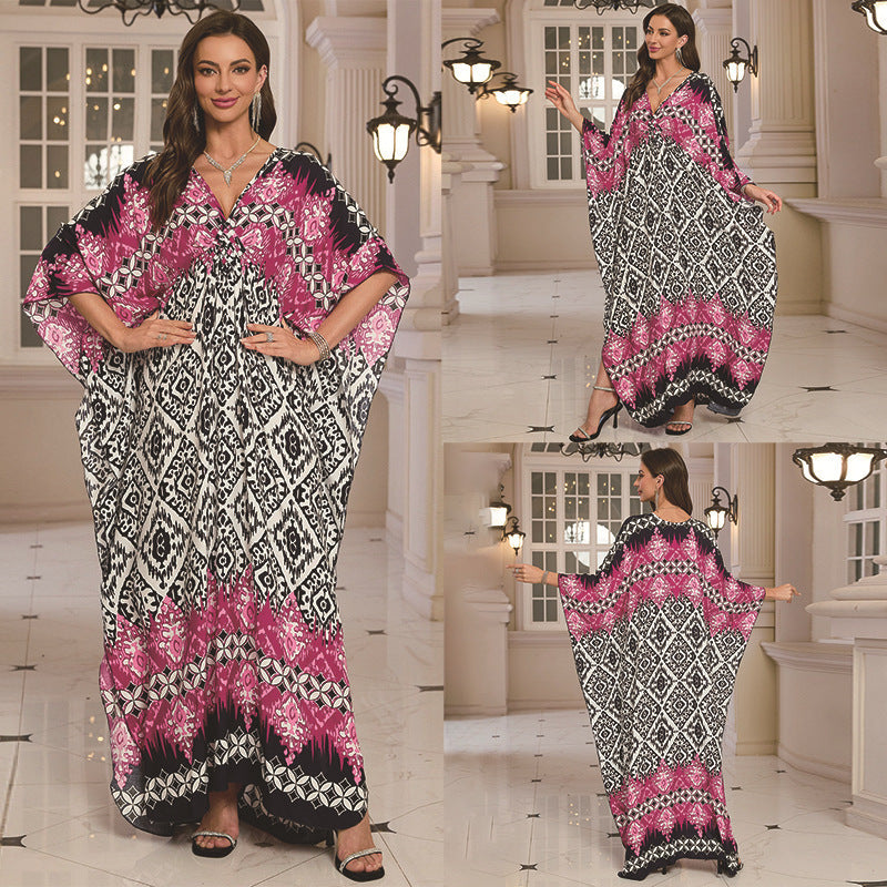 Fashion Personalized Cotton Printed Beach Dress Women - DEA collection
