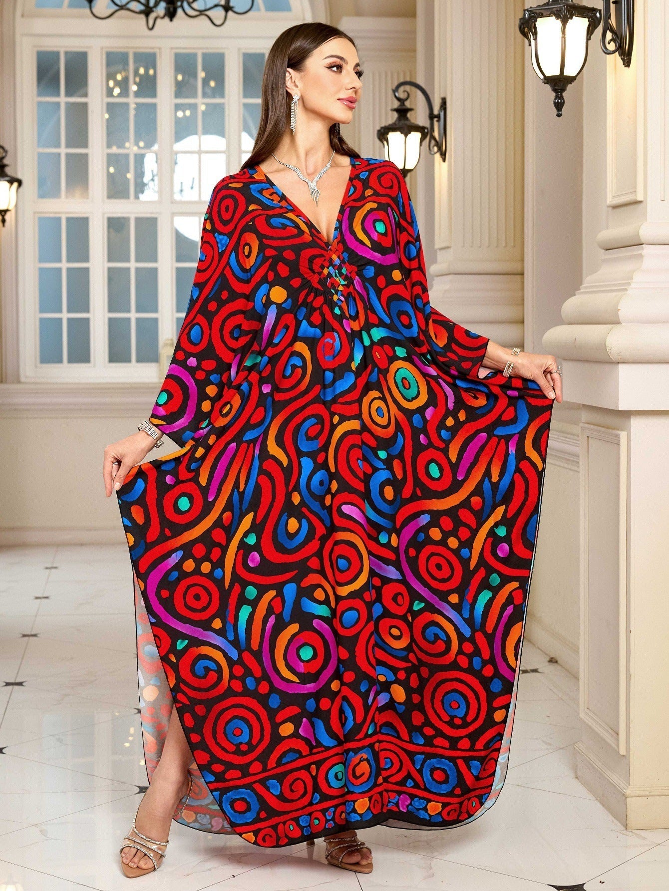 Fashion Personalized Cotton Printed Beach Dress Women - DEA collection