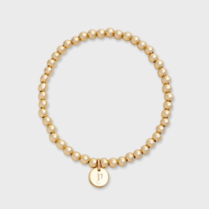 old english initial juno bracelet (4mm) - DEA collection
