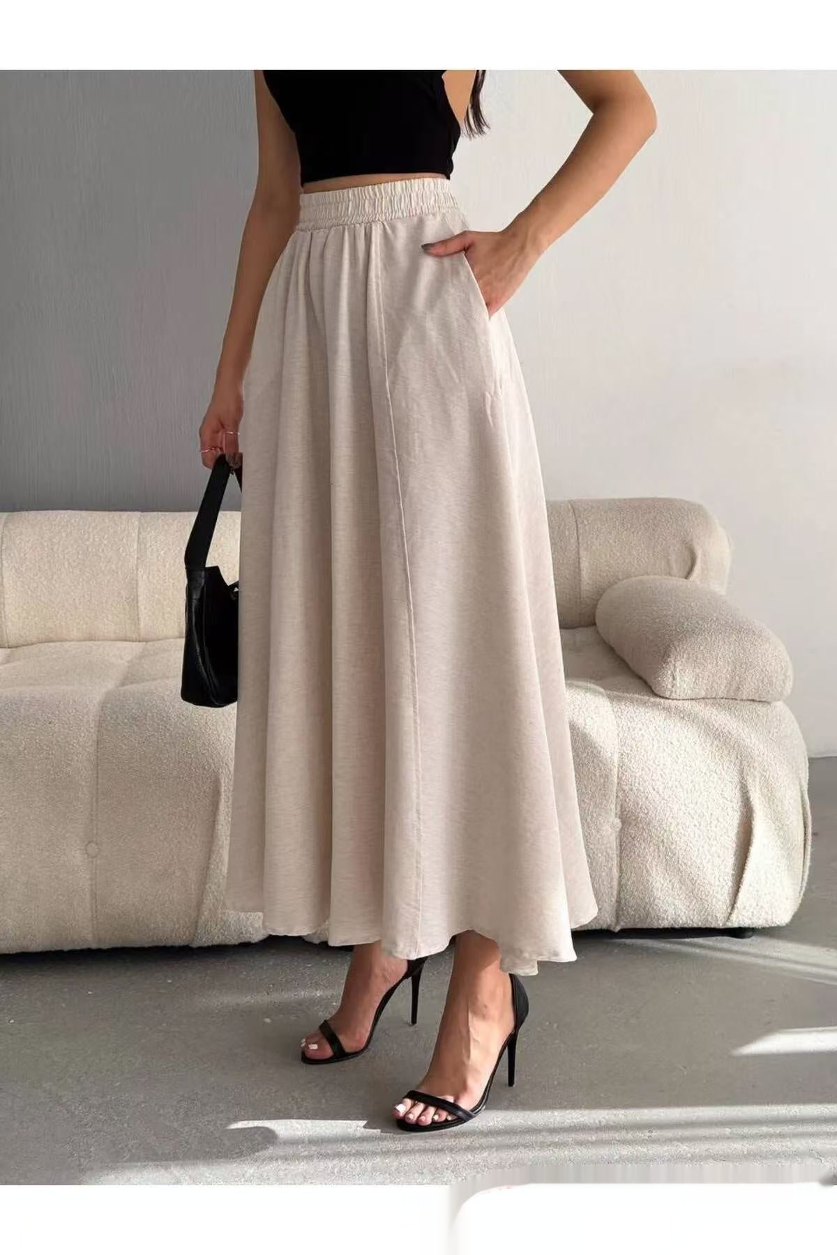 European And American Leisure A- Line Loose Fashion Women's Wear Long Dress - DEA collection