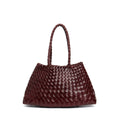 Trendy Retro Large Capacity Handbag Pure Handmade Woven Maternity Bag Commuter Shoulder Tote Bag - DEA collection
