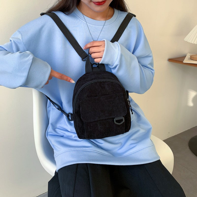 Women’s Corduroy Mini Backpack - DEA collection