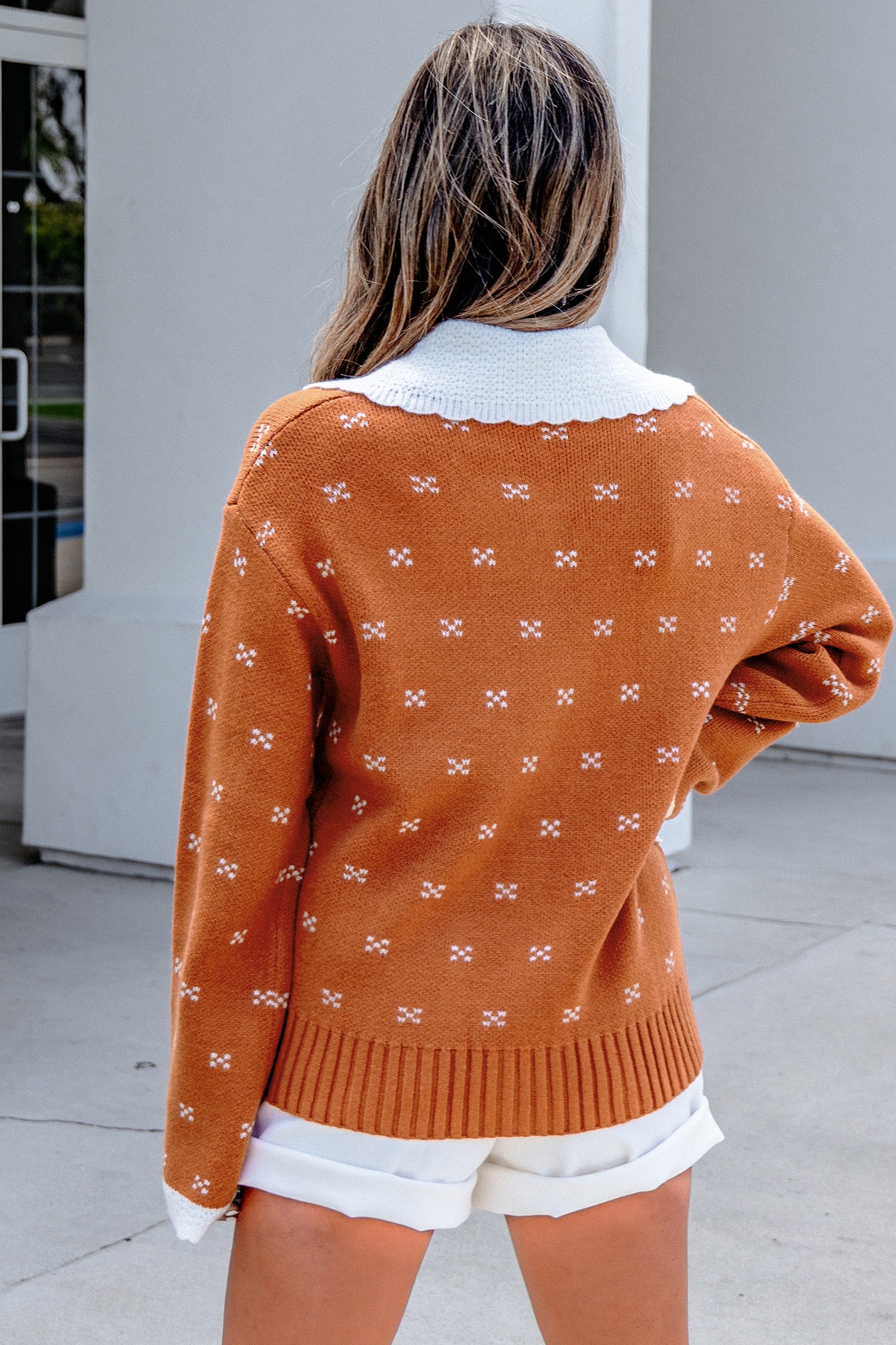 Russet Long Sleeve Knitwear Cardigan