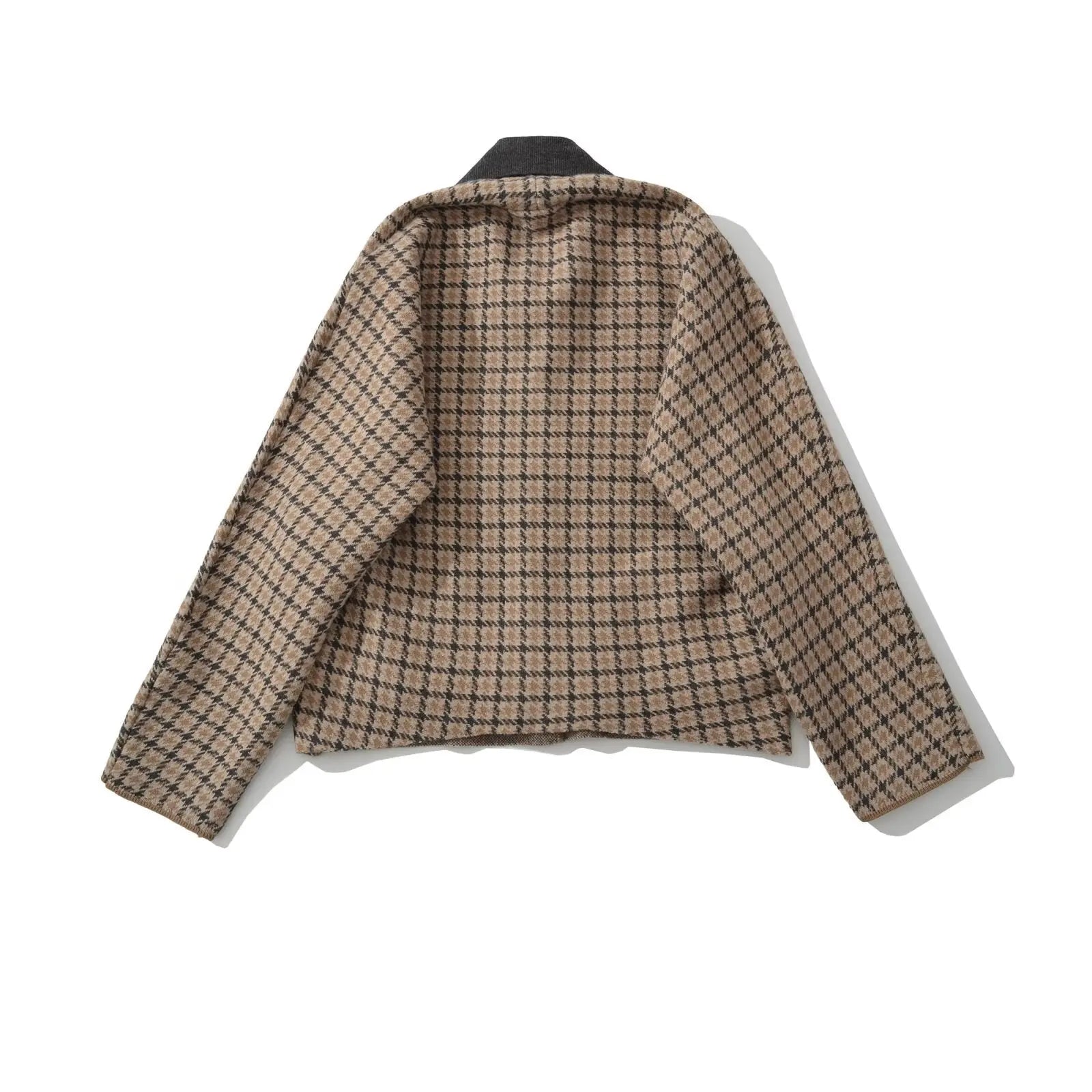 Plaid casual loose jacket+plaid half skirt - DEA collection