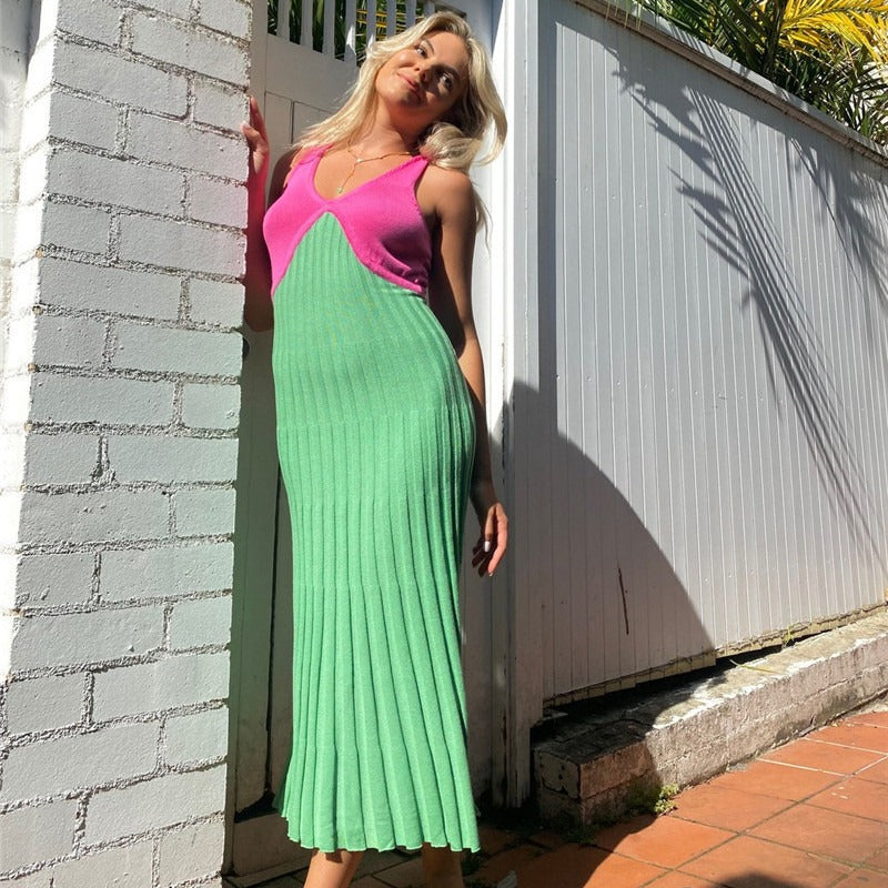 Backless Knit Dress for Women - DEA collection