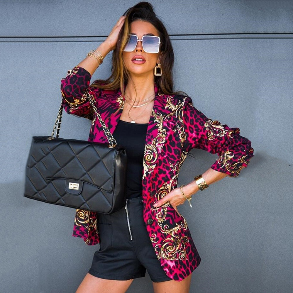 Fashionable Long-sleeve Printed Suit - DEA collection