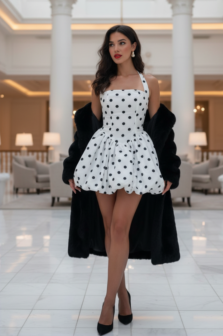 Selena Polka Dot Mini Dress - DEA collection