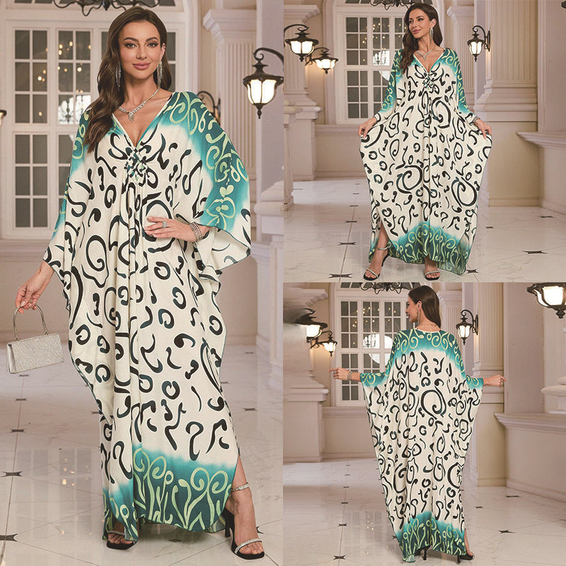 Fashion Personalized Cotton Printed Beach Dress Women - DEA collection