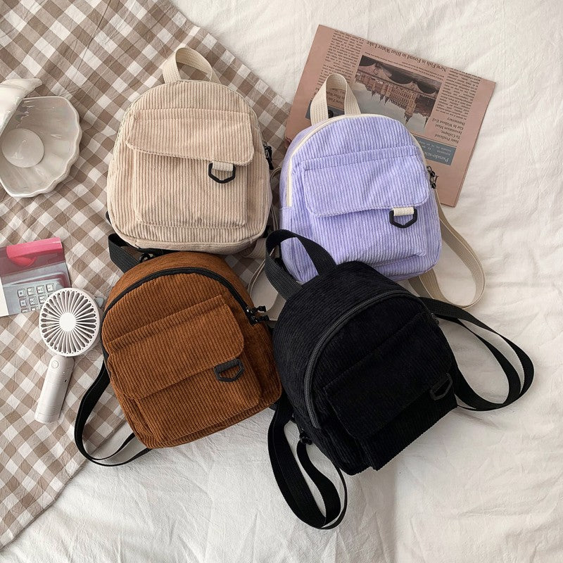 Women’s Corduroy Mini Backpack - DEA collection