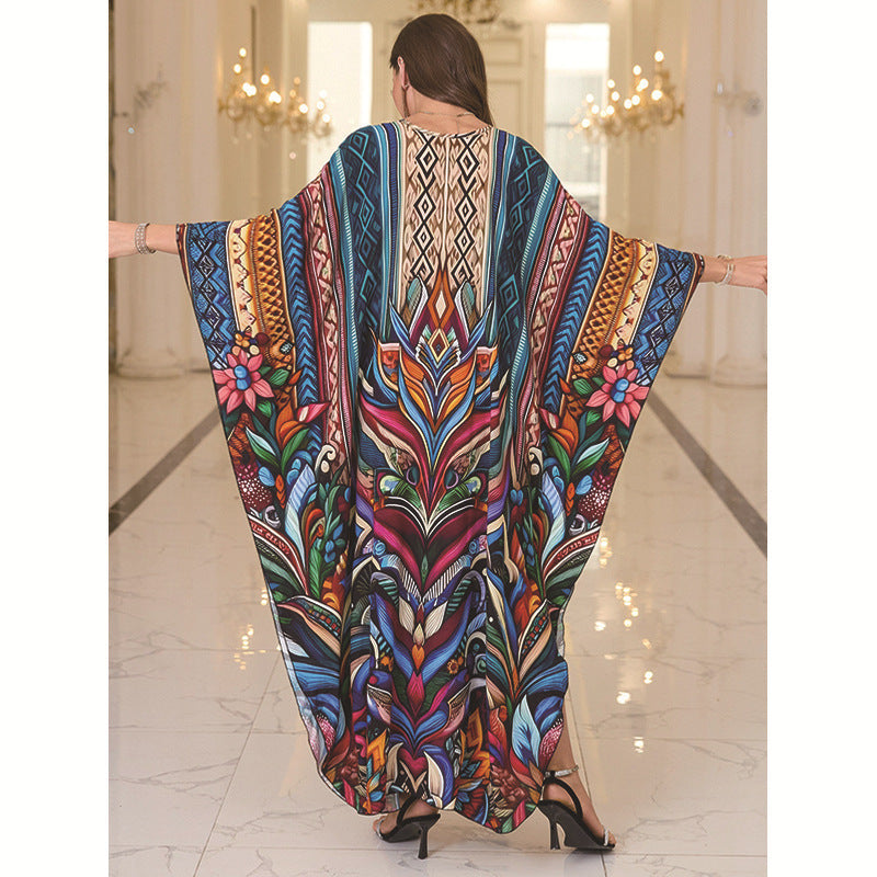 Fashion Personalized Cotton Printed Beach Dress Women - DEA collection