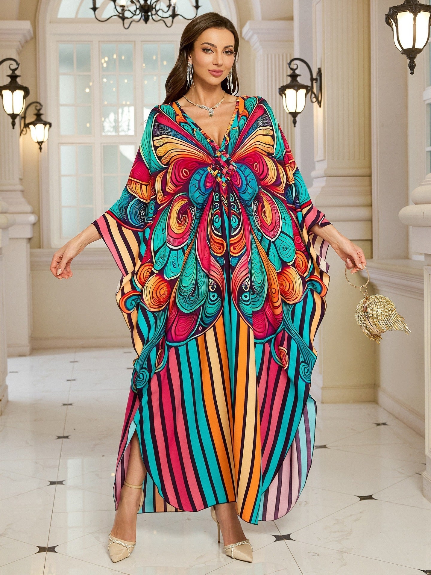 Fashion Personalized Cotton Printed Beach Dress Women - DEA collection
