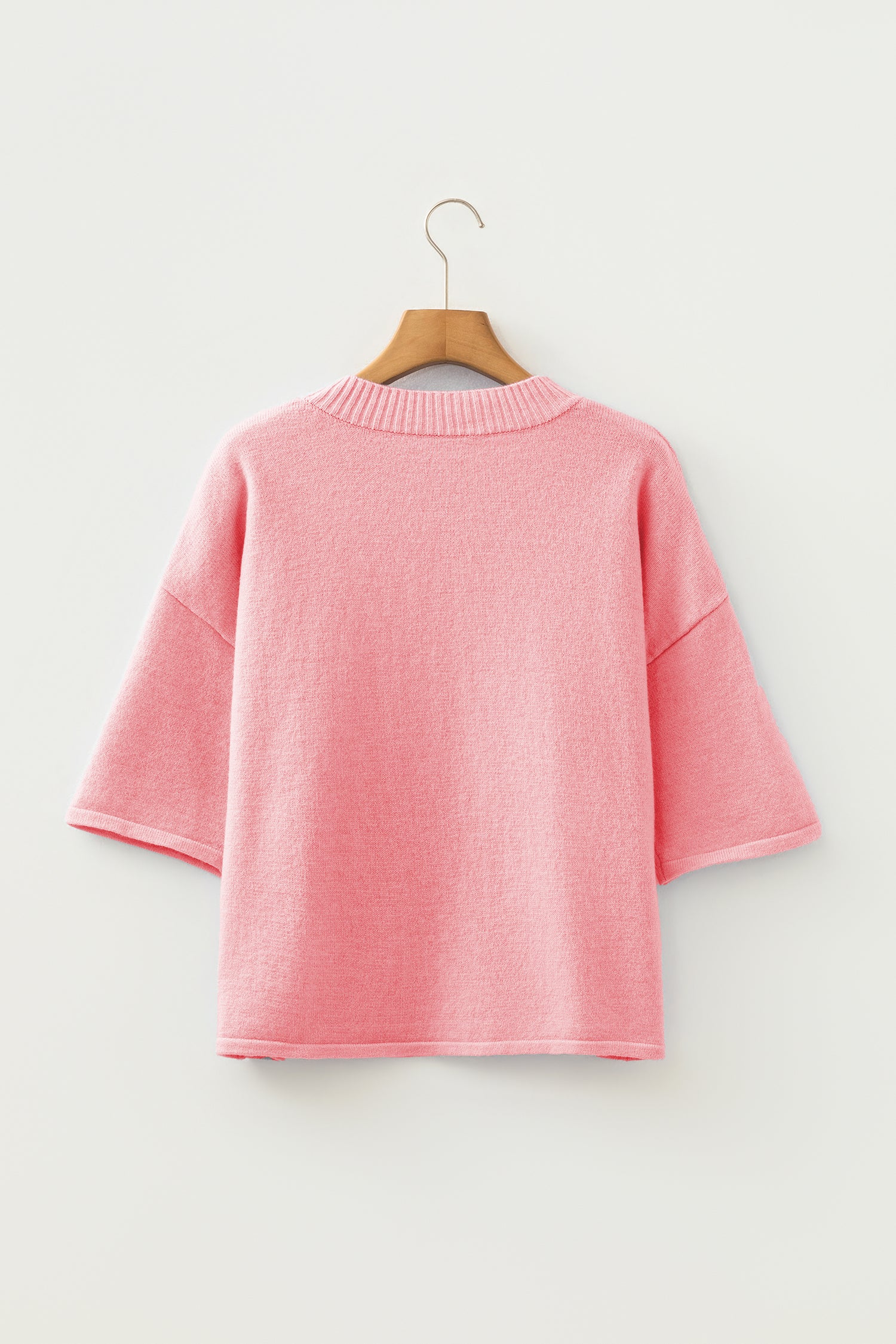 Boxy Knit Button Cardigan
