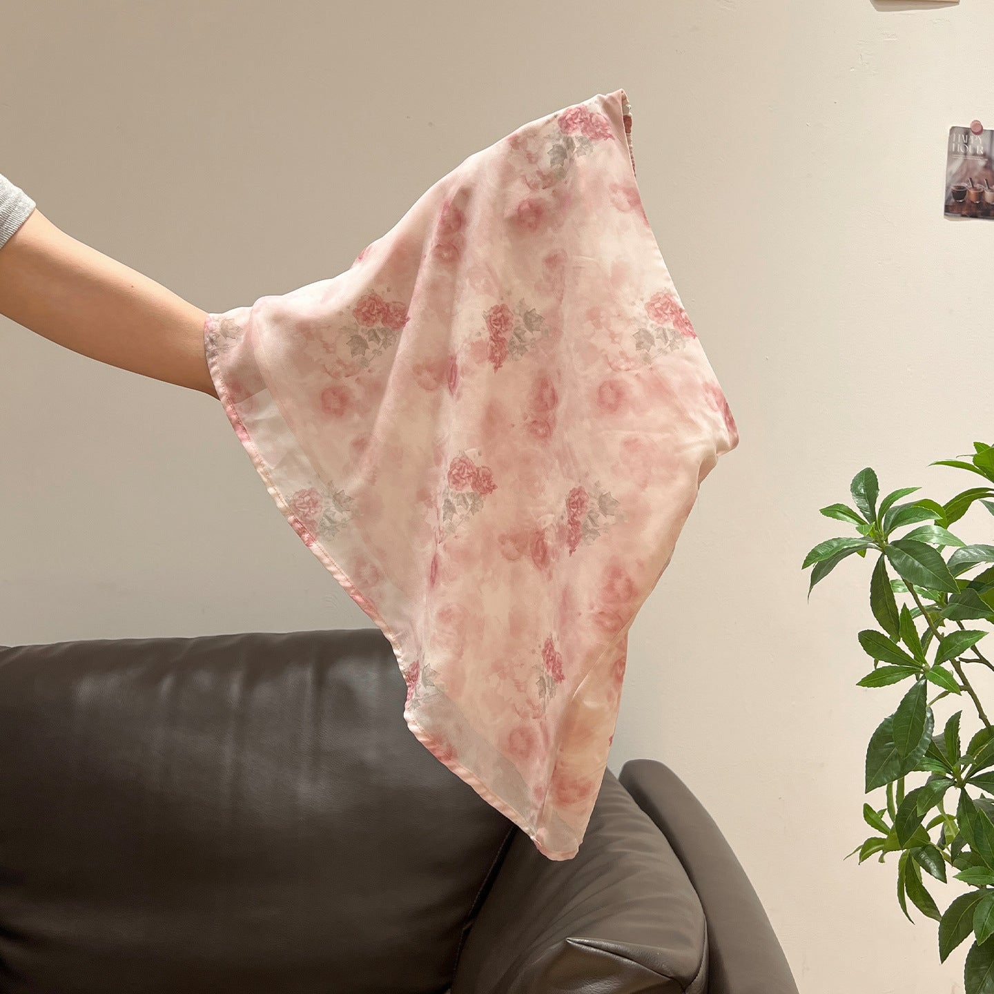 Pink Printed High-Waisted Flowy Midi Skirt for Women, Stylish Fitted Slimming Design - DEA collection