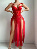 Red Long Dress for Women - DEA collection
