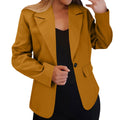 Fall Long-sleeved Solid-color Cardigan Blazer - DEA collection