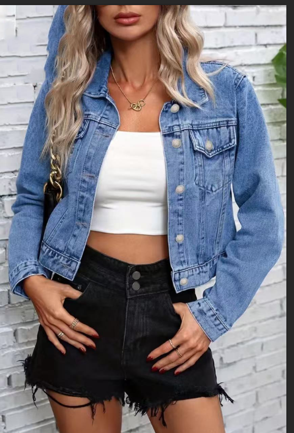 Long Sleeve Denim Jacket for Autumn - DEA collection