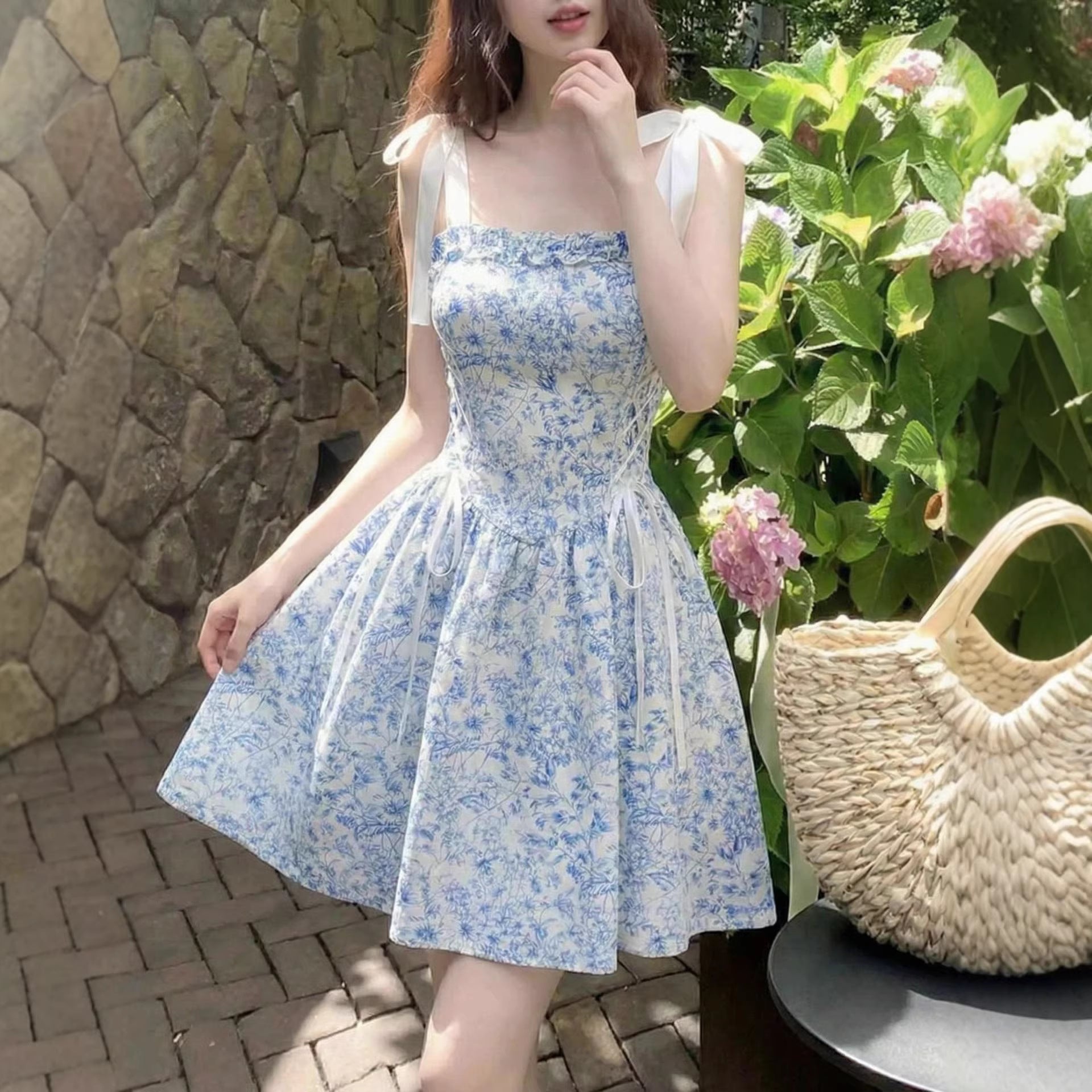 Floral tie dress - DEA collection