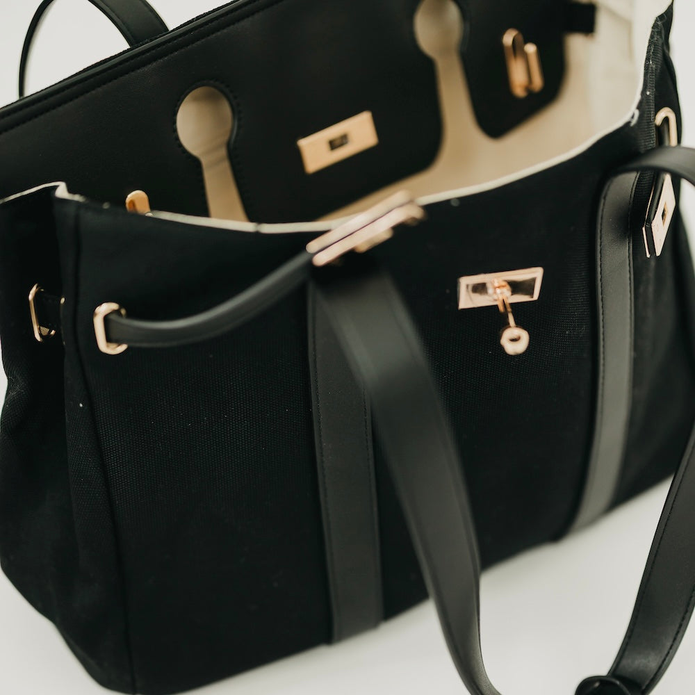 Cadence Canvas and Vegan Leather Tote - DEA collection
