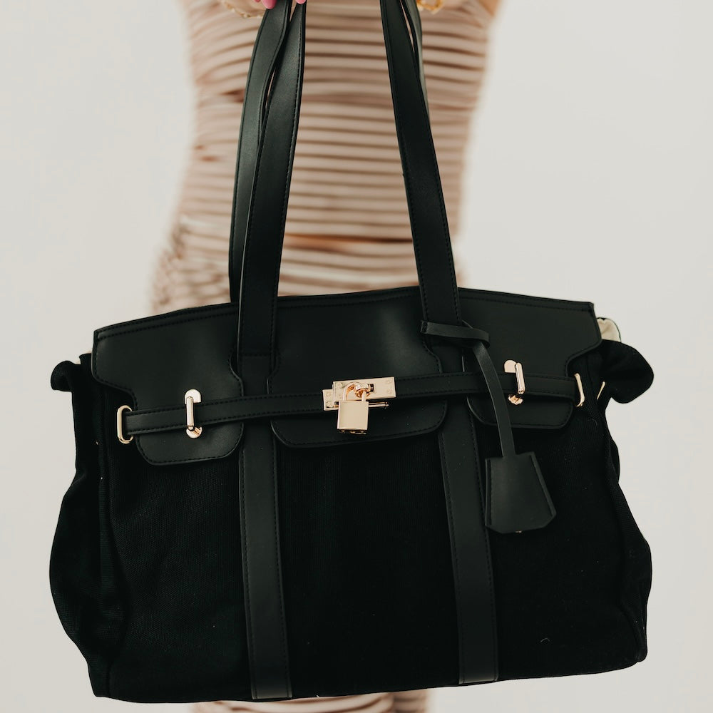 Cadence Canvas and Vegan Leather Tote - DEA collection