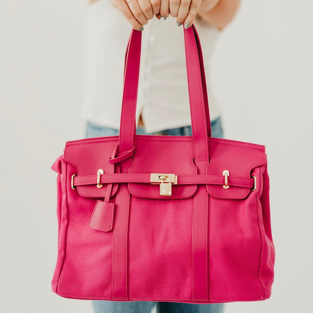 Cadence Canvas and Vegan Leather Tote - DEA collection