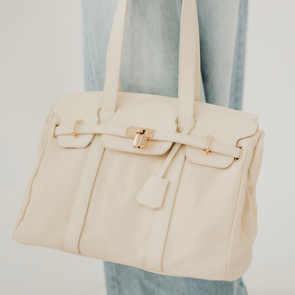 Cadence Canvas and Vegan Leather Tote - DEA collection