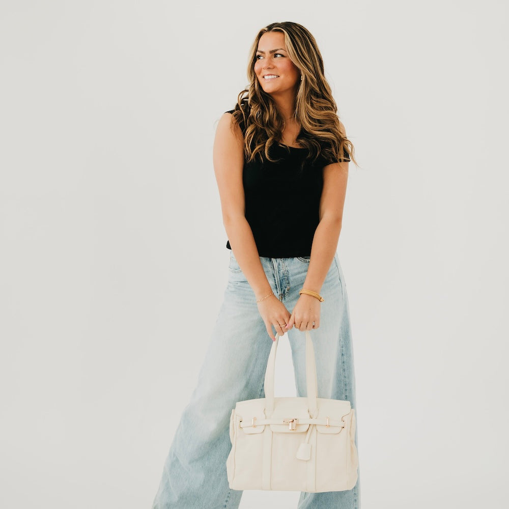 Cadence Canvas and Vegan Leather Tote - DEA collection