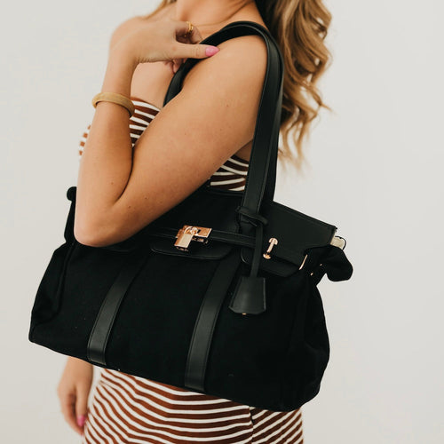 Cadence Canvas and Vegan Leather Tote - DEA collection