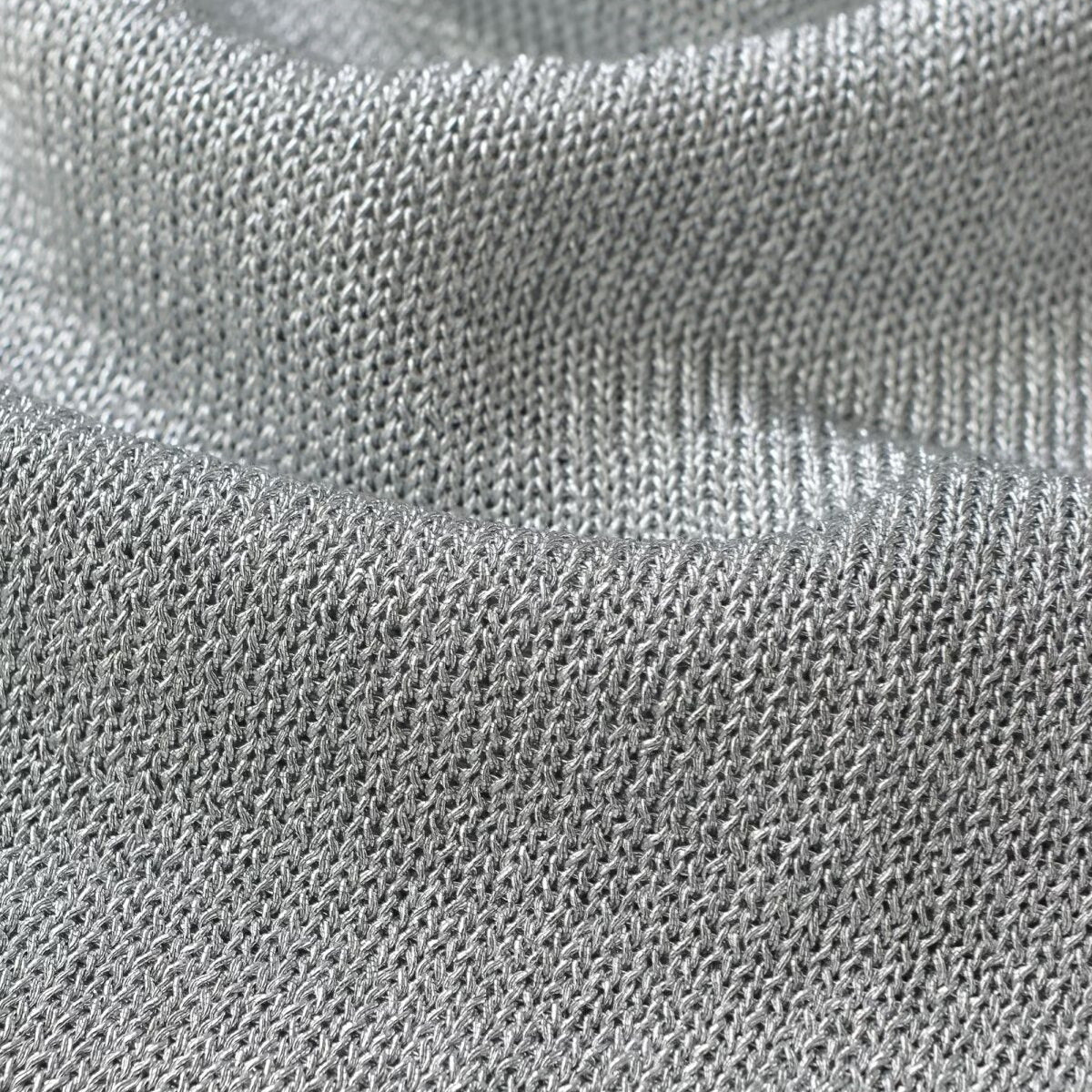 Metallic thread knitted halter dress - DEA collection