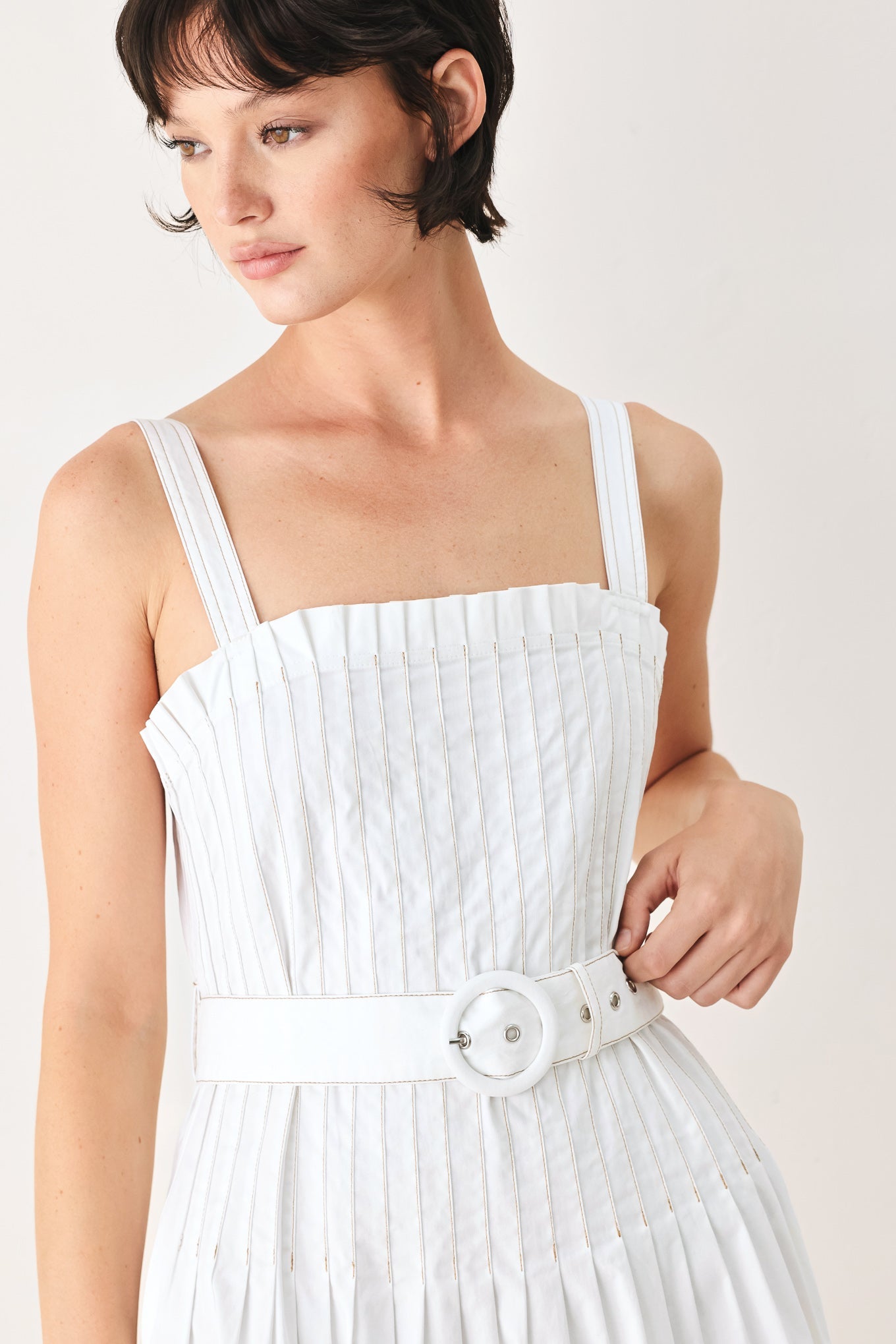 THE WEEKEND IN NANTUCKET WOVEN MIDI DRESS - DEA collection