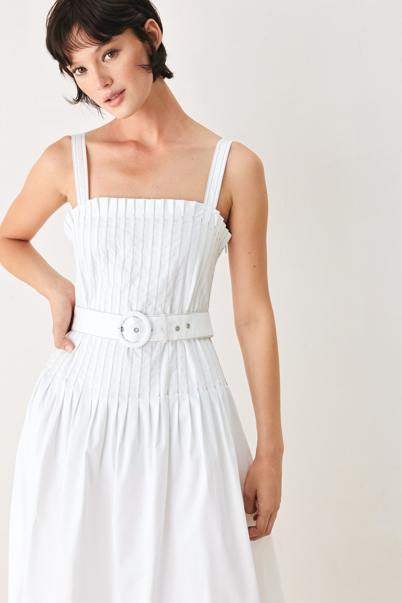 THE WEEKEND IN NANTUCKET WOVEN MIDI DRESS - DEA collection