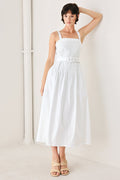 THE WEEKEND IN NANTUCKET WOVEN MIDI DRESS - DEA collection