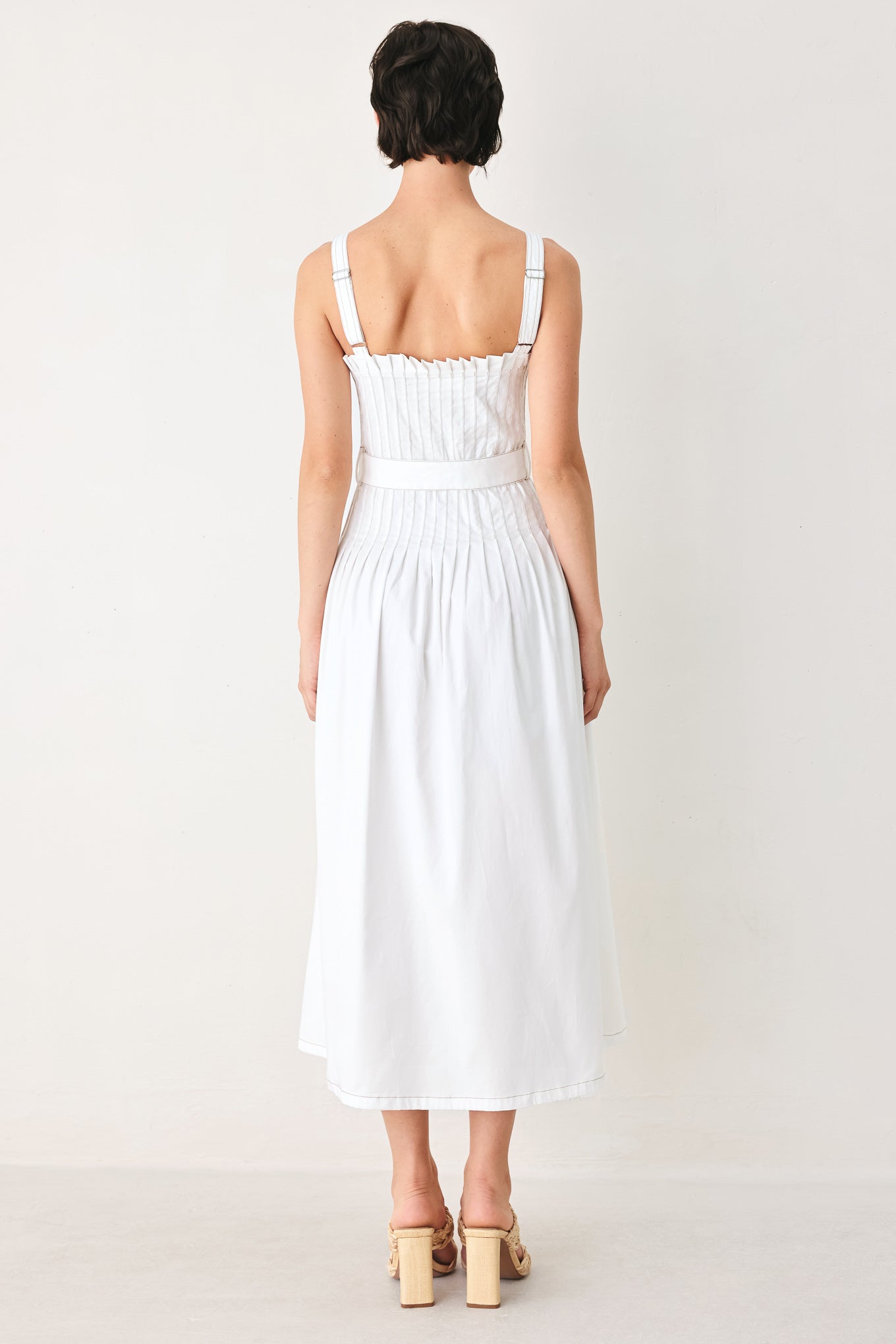 THE WEEKEND IN NANTUCKET WOVEN MIDI DRESS - DEA collection