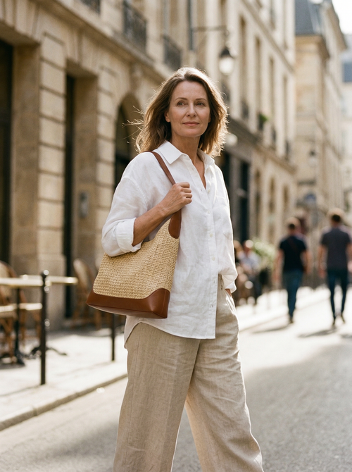 Artisanal Handwoven Colorblock Bucket Bag for Effortless Coastal Style - DEA collection
